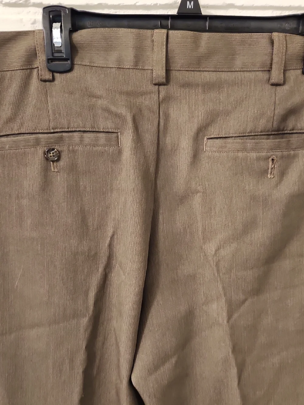 Izod Men's Green/Brown Dress Pants - Classic Straight Fit